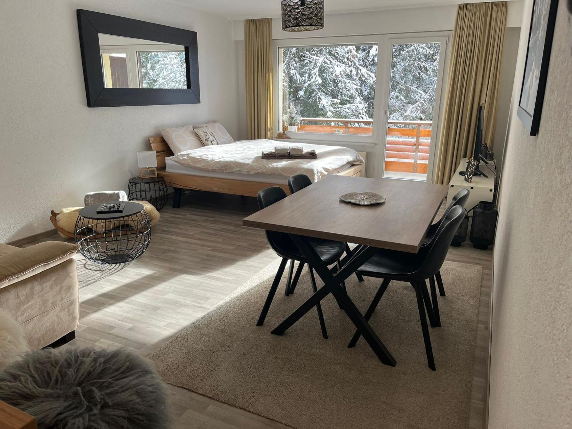 Grand Studio Au Centre De Crans 외부 사진